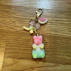 Sour Gummy Bear Keychain Charm